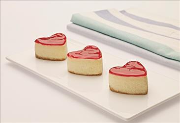 Heart Shaped Raspberry Cheesecake